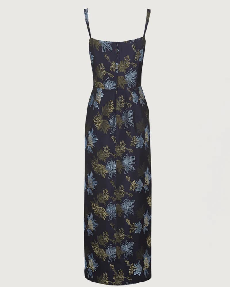 Amlul Silk Floral Maxi Dress - Image 6