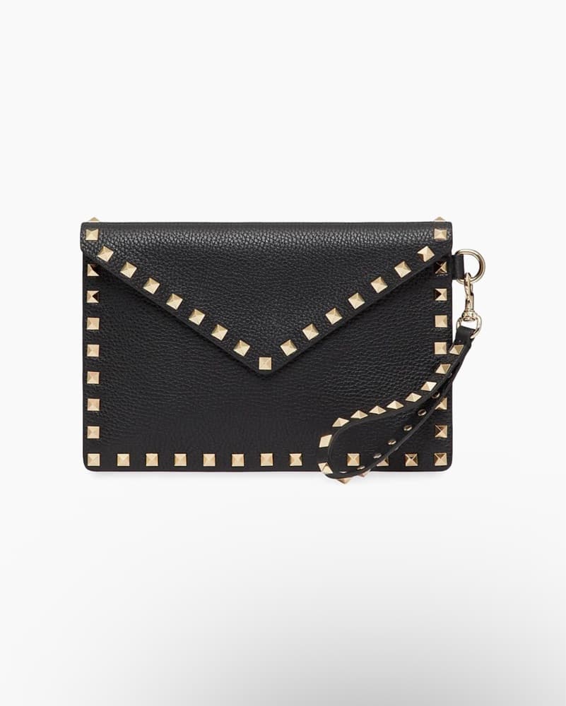 Valentino Garavani  Rockstud Calf Pouch - Image 1