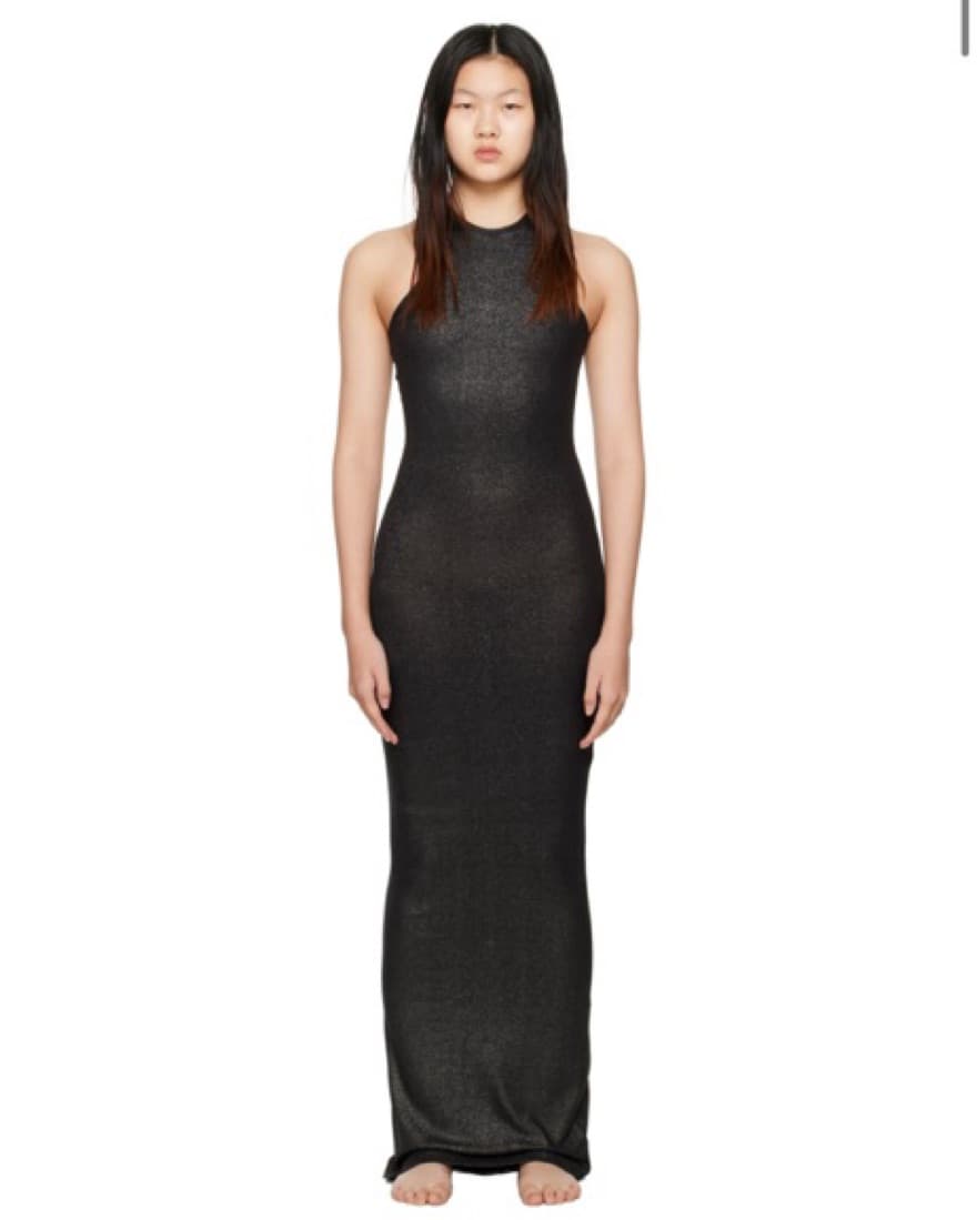 Skims Lounge Shimmer Racerback Dress - Image 2