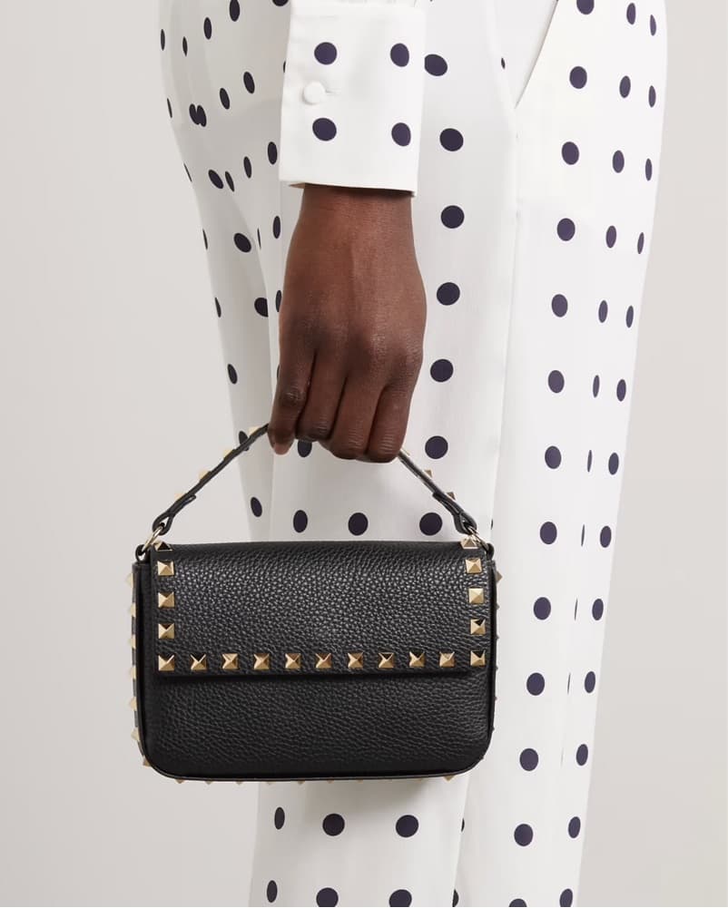 Valentino Studded Black Handbag - Image 4