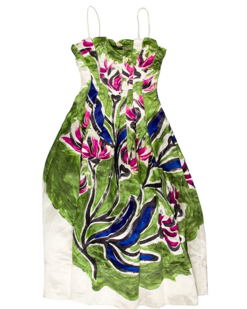 Aje Paradissio linen Midi Dress Floral  - Image 4