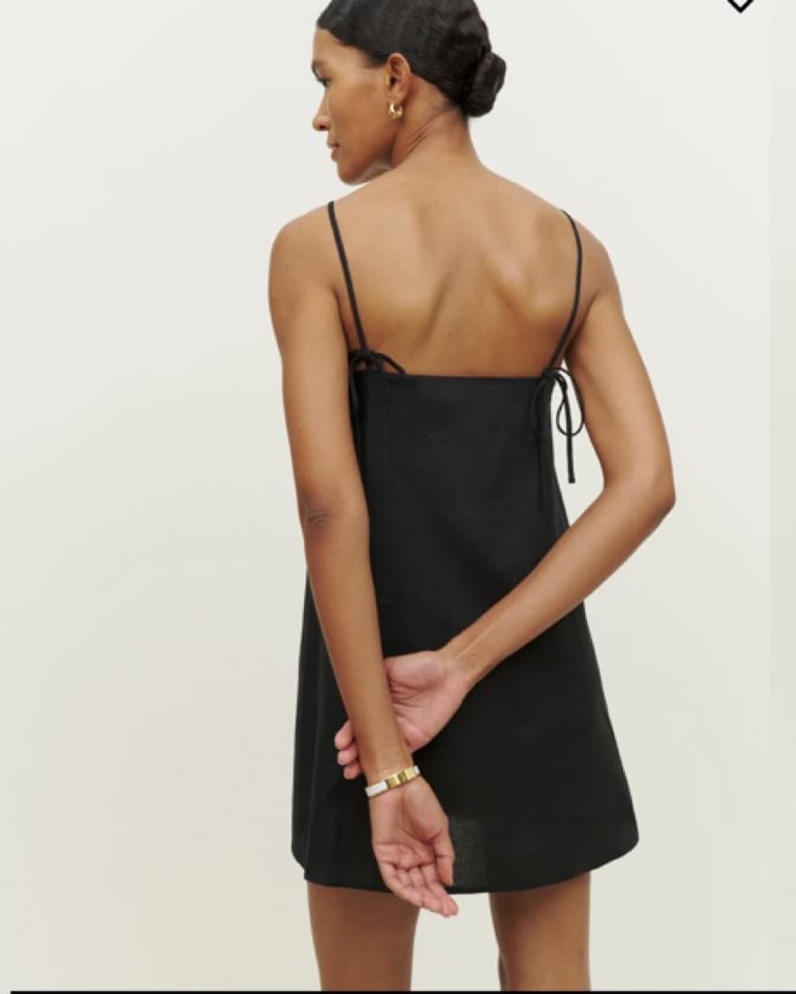 Reformation Short Dress Black - Image 4