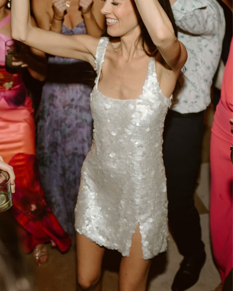 Delfine Mini Dress With White Shells - Image 1