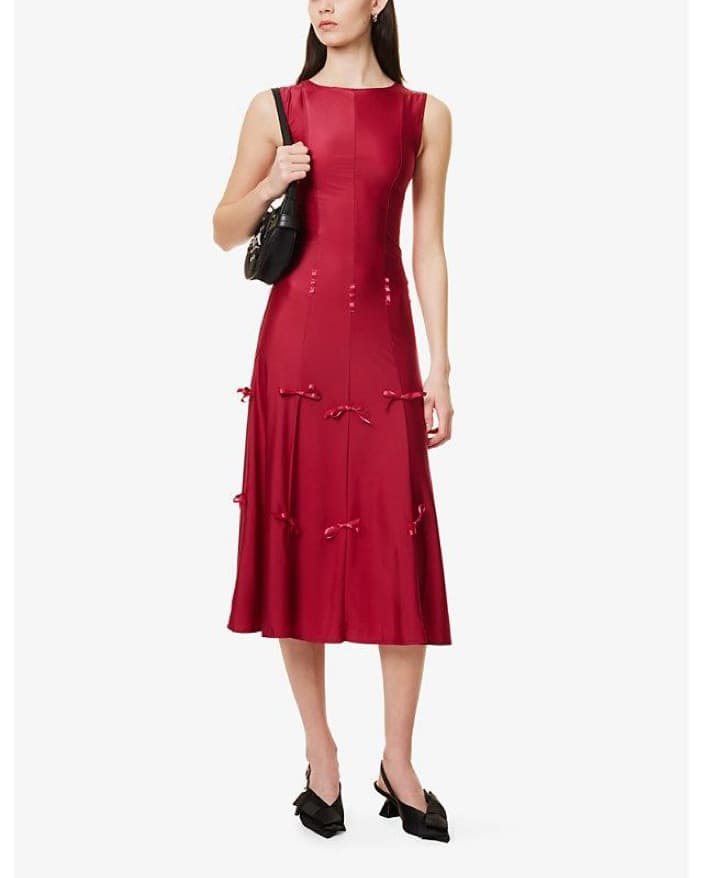 Buci Heiress Dress In Sangria - Image 2