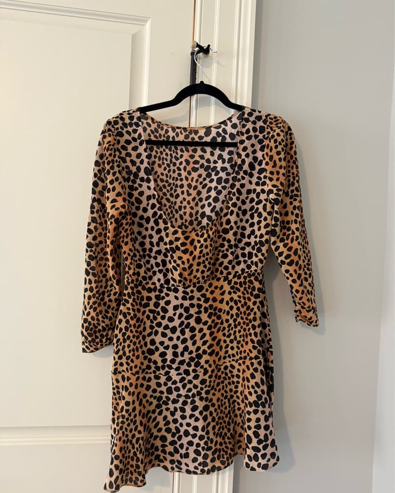 Rixo Kyla Leopard Mini Dress - Image 5