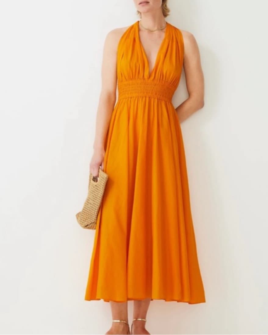 Orange jcrew Maxi  - Image 4