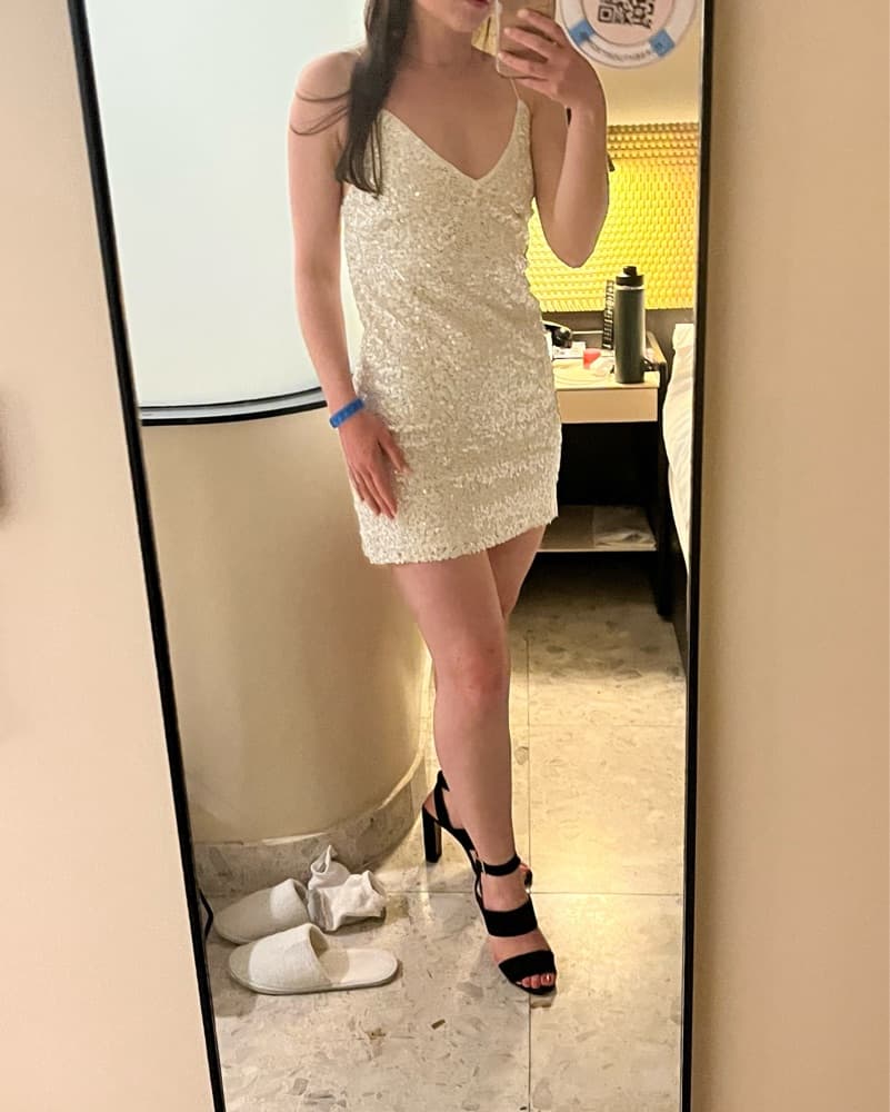 Sparkly White Lulu’s Dress - Image 2
