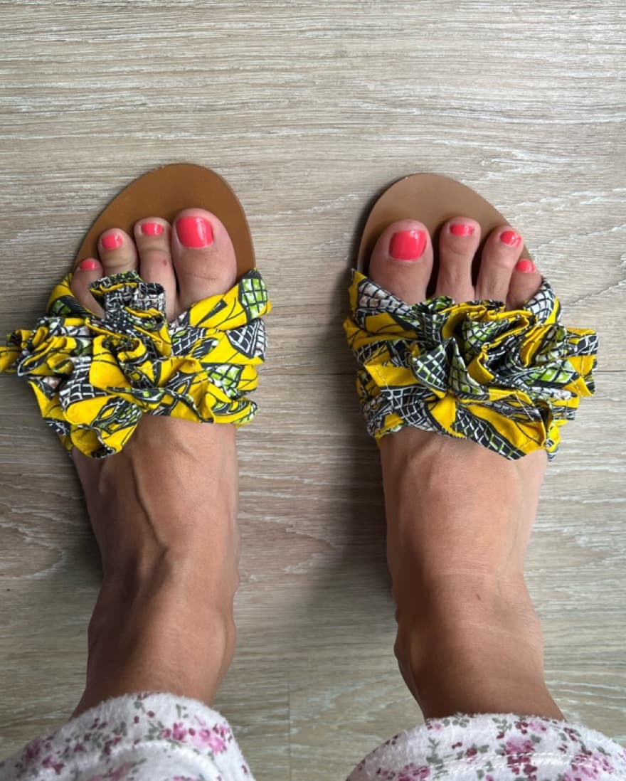 Flat Yellow Zara  Sandals - Image 3