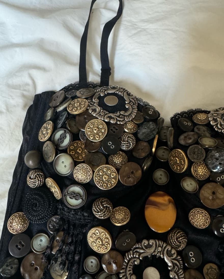 Vintage Corset Top - s - Image 1