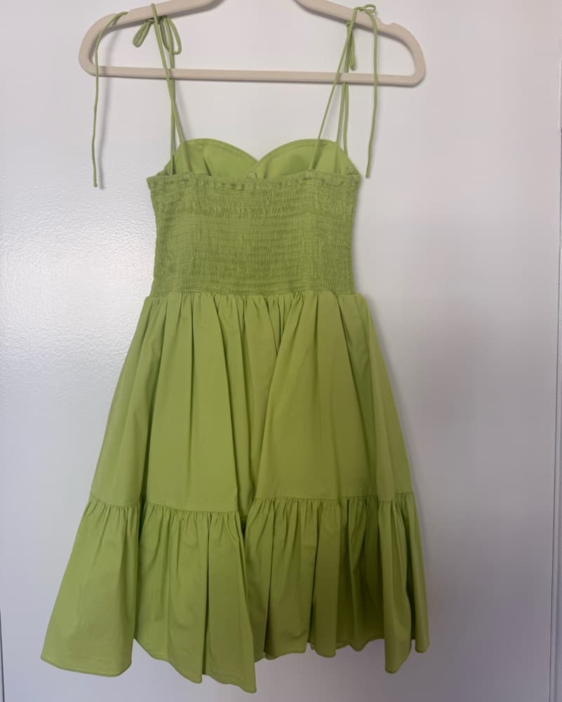 Staud Green Mini Dress  - Image 2