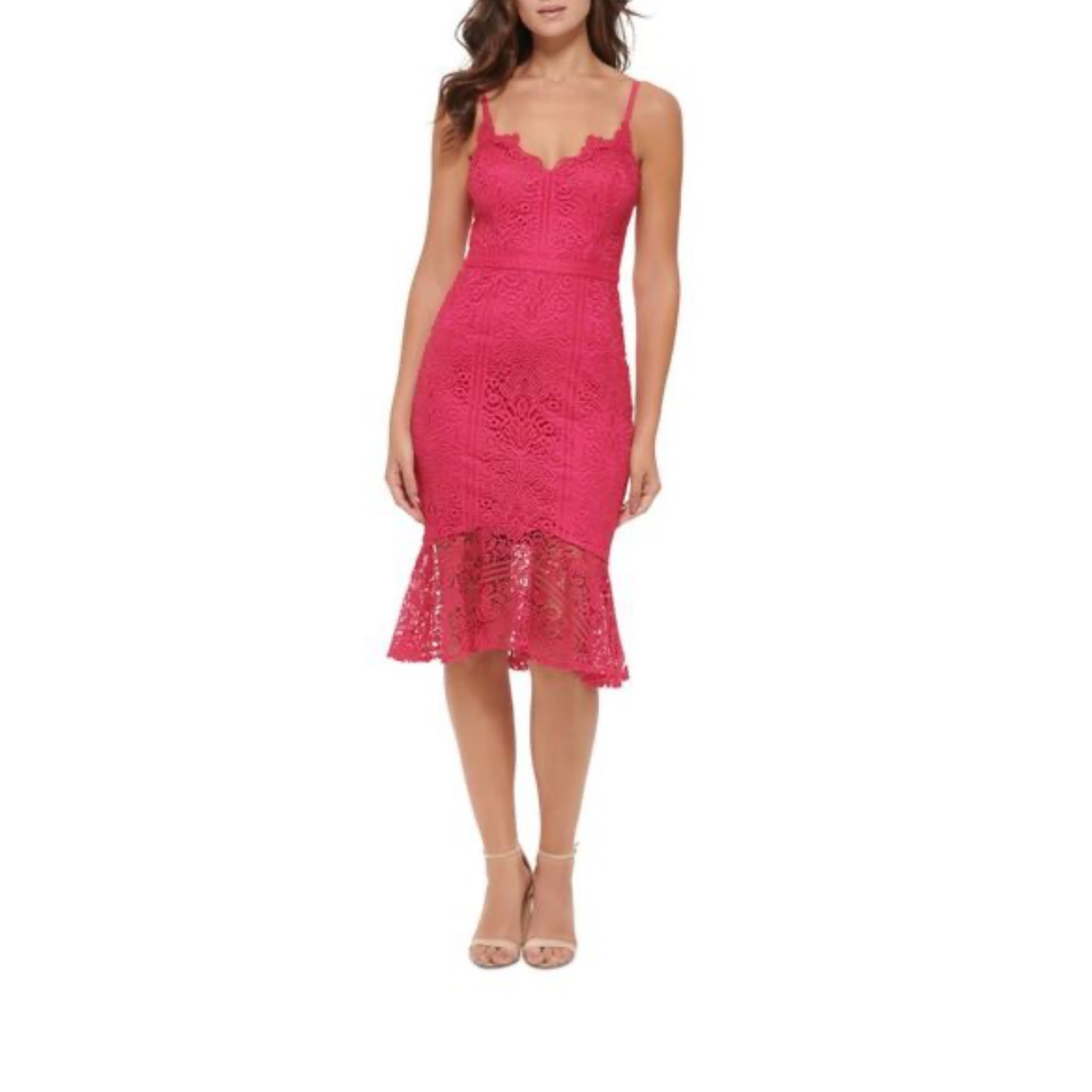 Guess Lace Pink Dress - Image 1