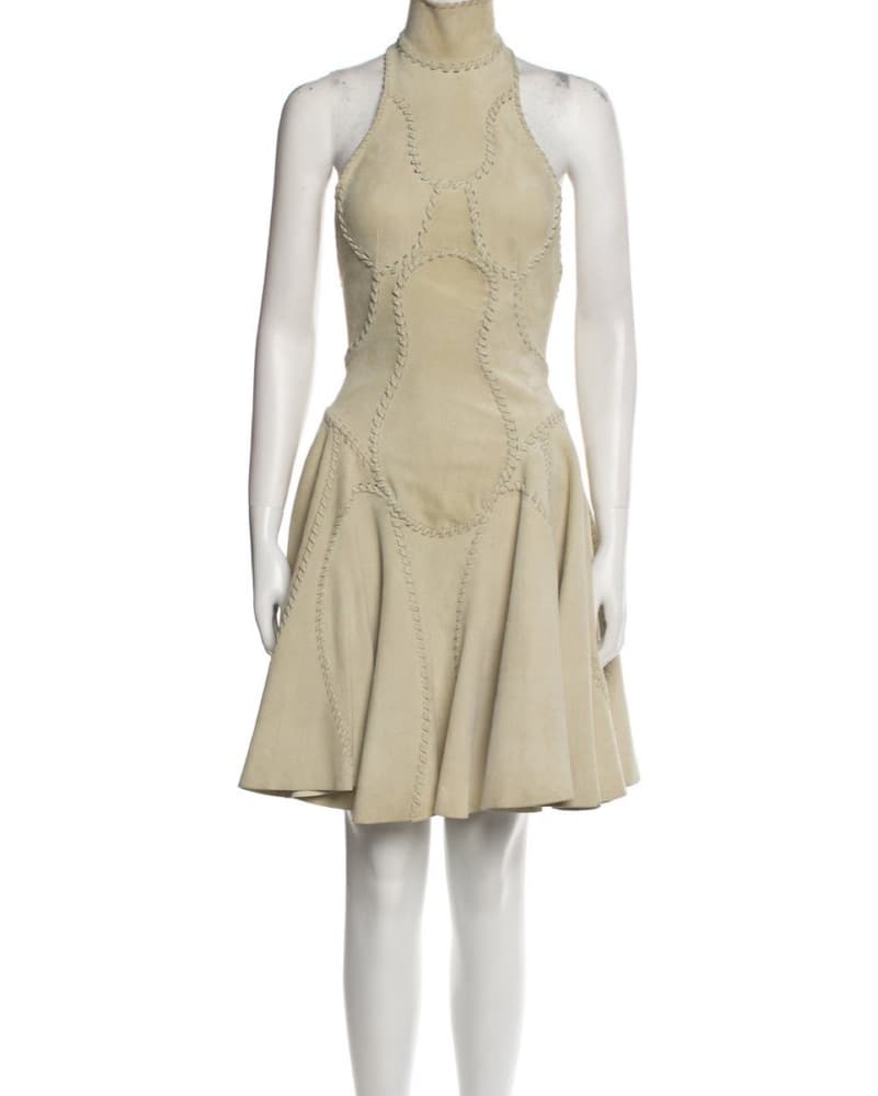 ALEXANDER MCQUEEN Turtleneck Dress - Image 1