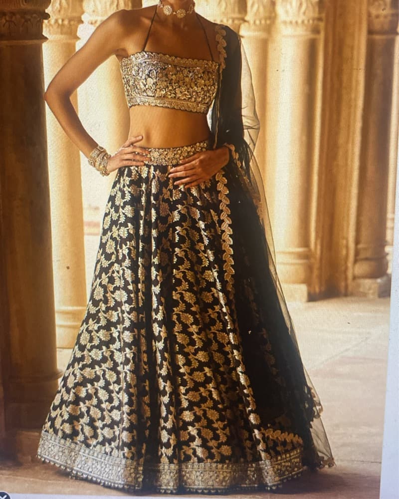 Glamorous Floral Printed Lehenga Set - Image 1