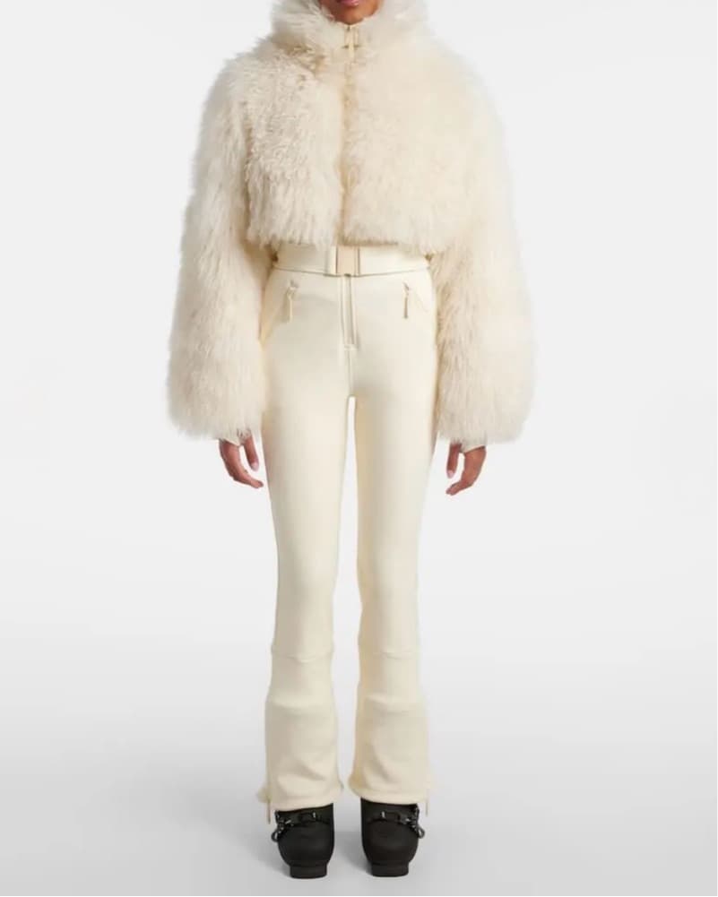 $3,300 Cordova Nozawa Ivory Fur Ski Suit - Image 6