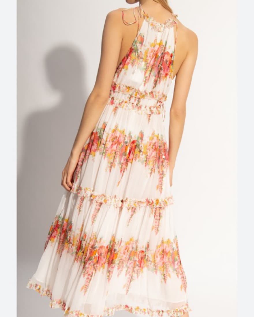 Zimmerman Mae Pleated Floral Midi Dress - Image 2