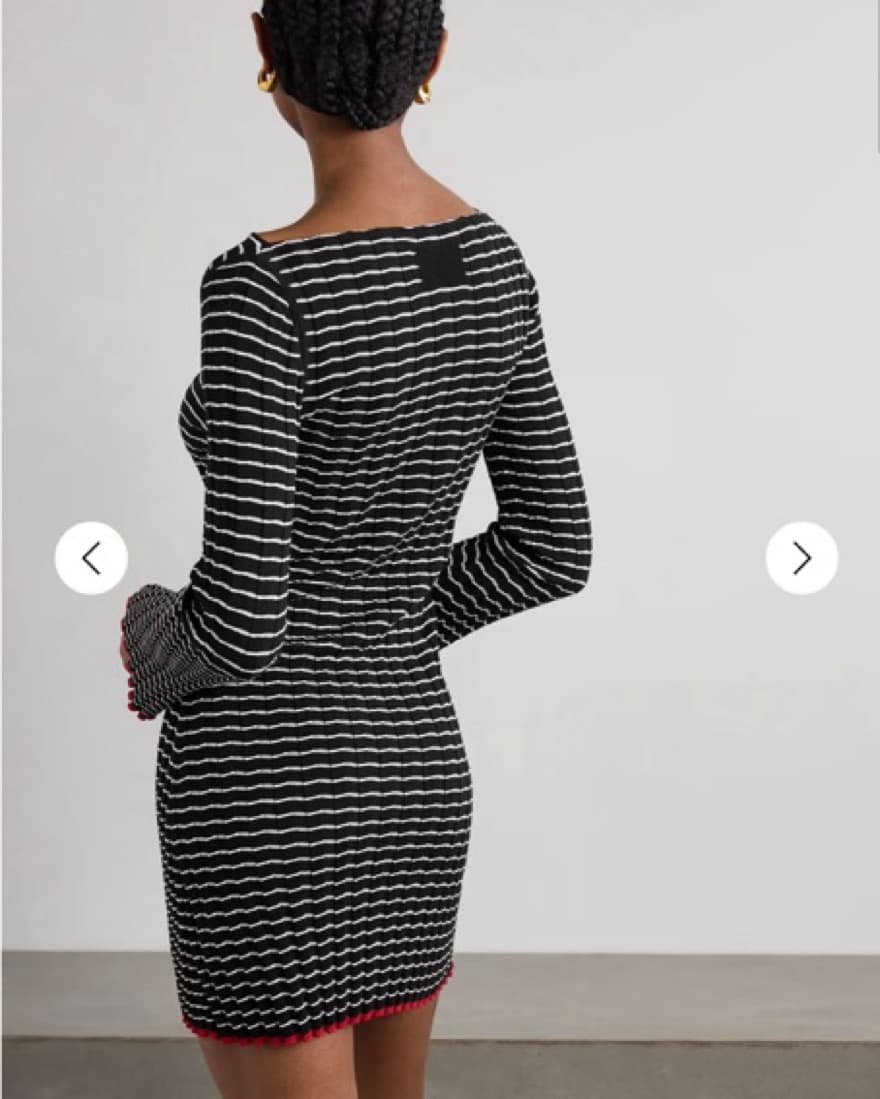 Guest In Residence Striped Ribbed Dress - Image 1