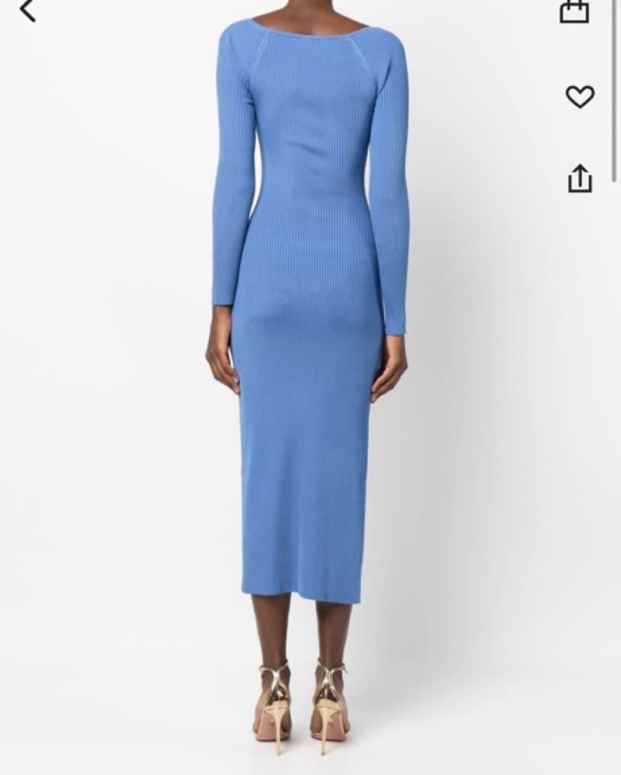 Cult Gaia Ribbed Long-sleeve Dress  - Image 2
