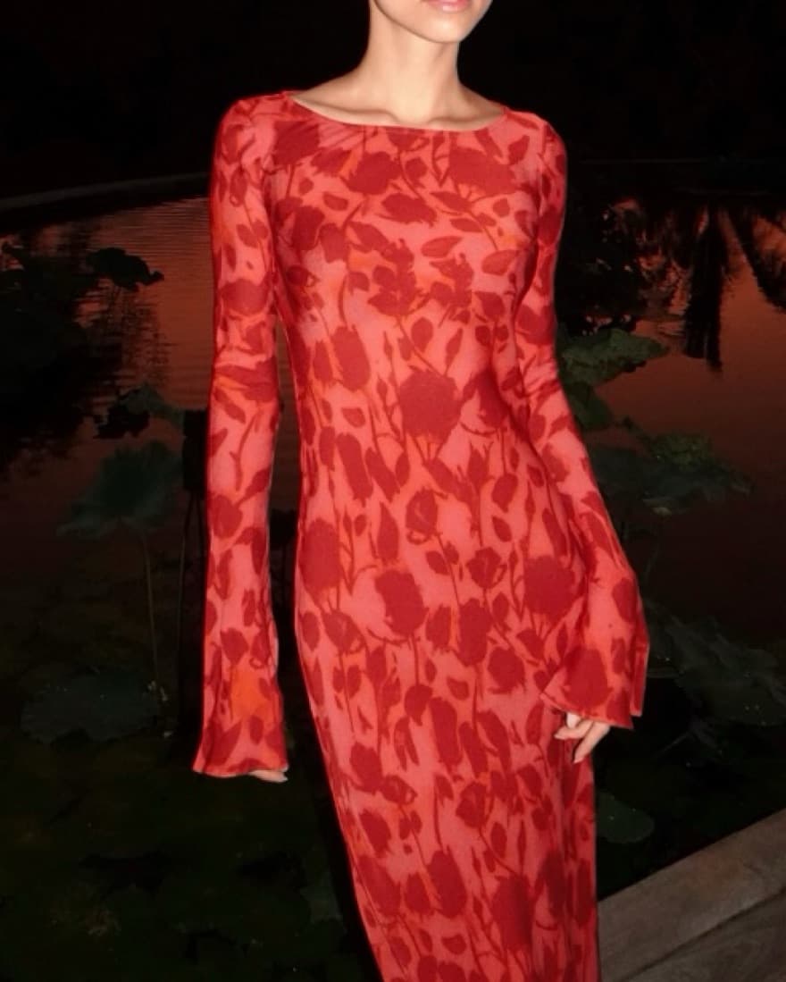 Red Realisation Par Gia Dress - Image 4