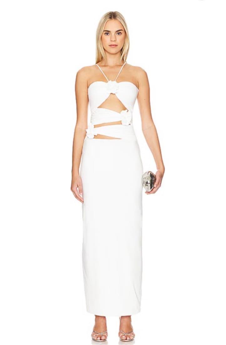 maygel coronel White Cutout Dresss - Image 4