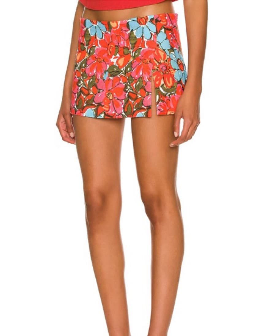 MIAOU Micro Mini Skirt Parisian Flower - Image 4