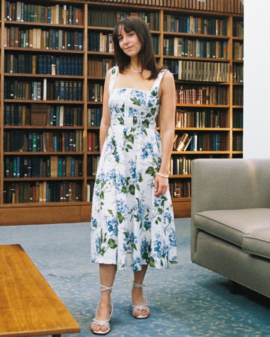 Reformation Floral Tagliatelle Dress - Image 5