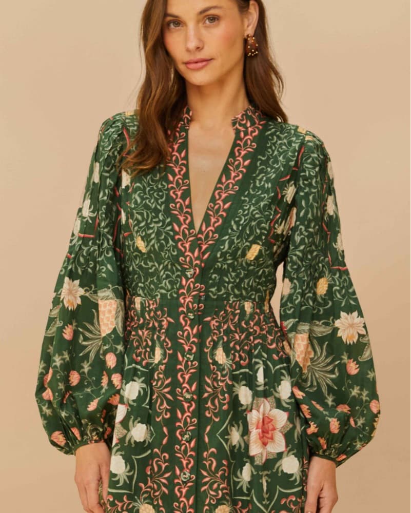 Farm Rio Pineapple Garden Mini Dress - Image 2