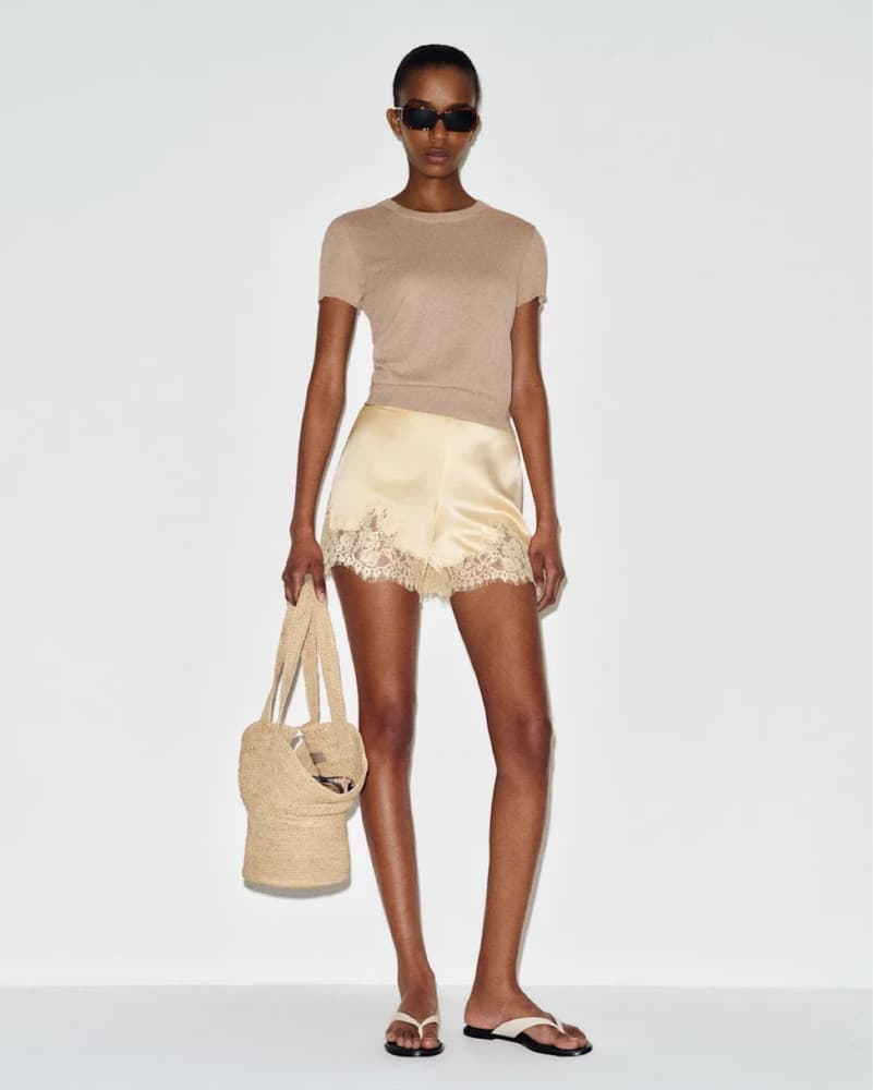 Reformation Silk Shorts  - Image 3