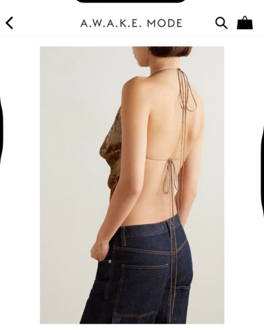Sequin Open Back top - Image 2