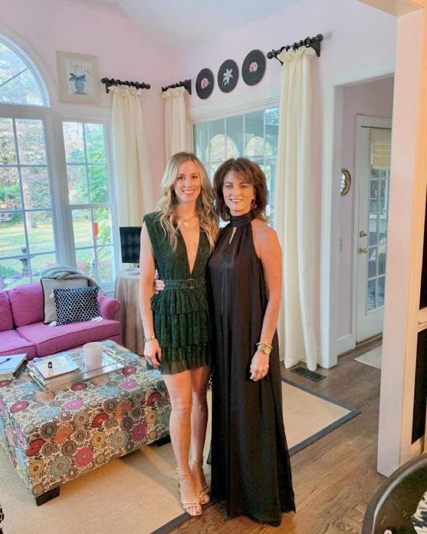 Green Sparkly Mini Dress - Image 2
