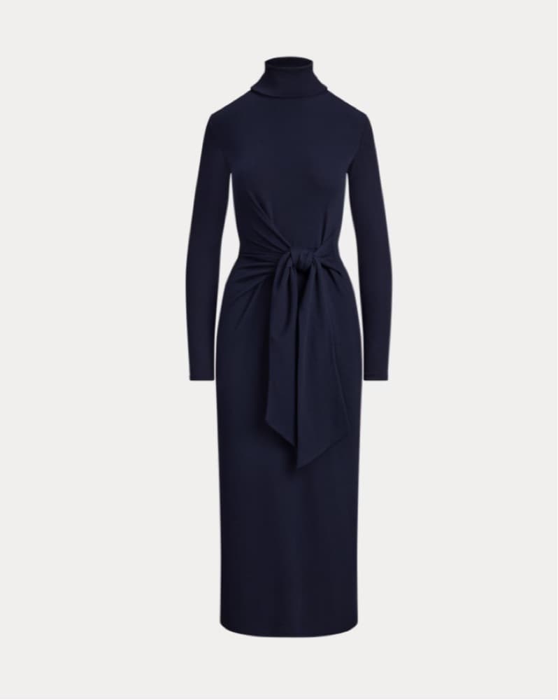 Ralph Lauren Navy Turtleneck Dress  - Image 3