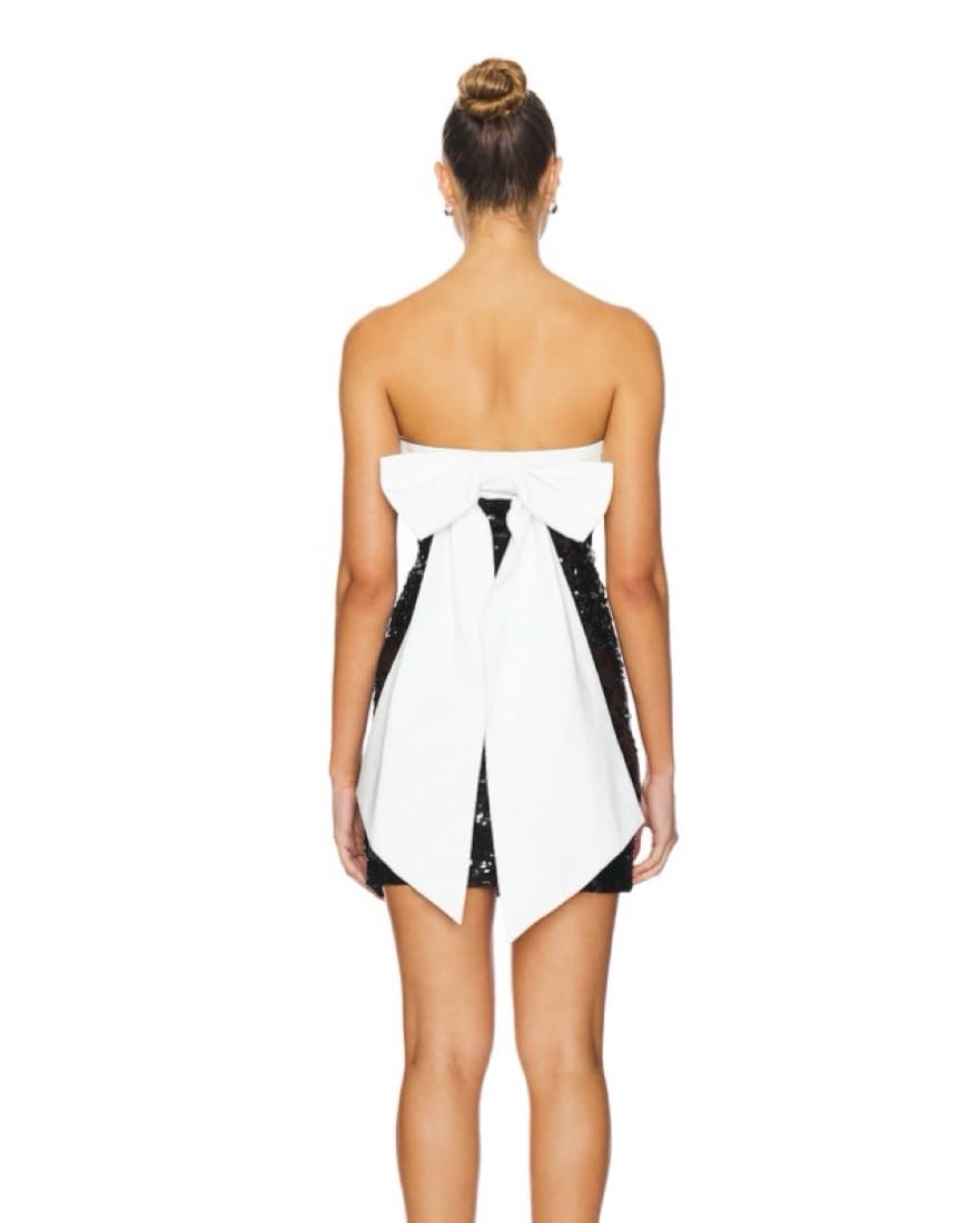 Black & White Holiday Dress - Image 4