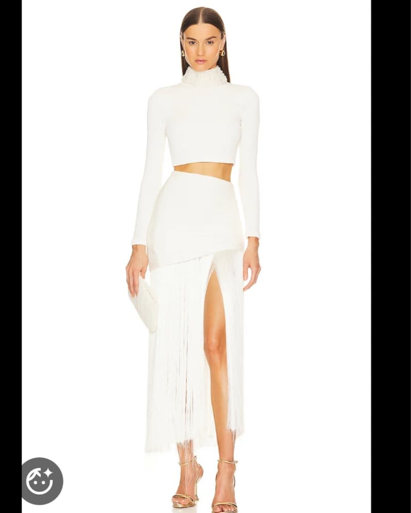 PatBo Fringe Midi Skirt - Image 1