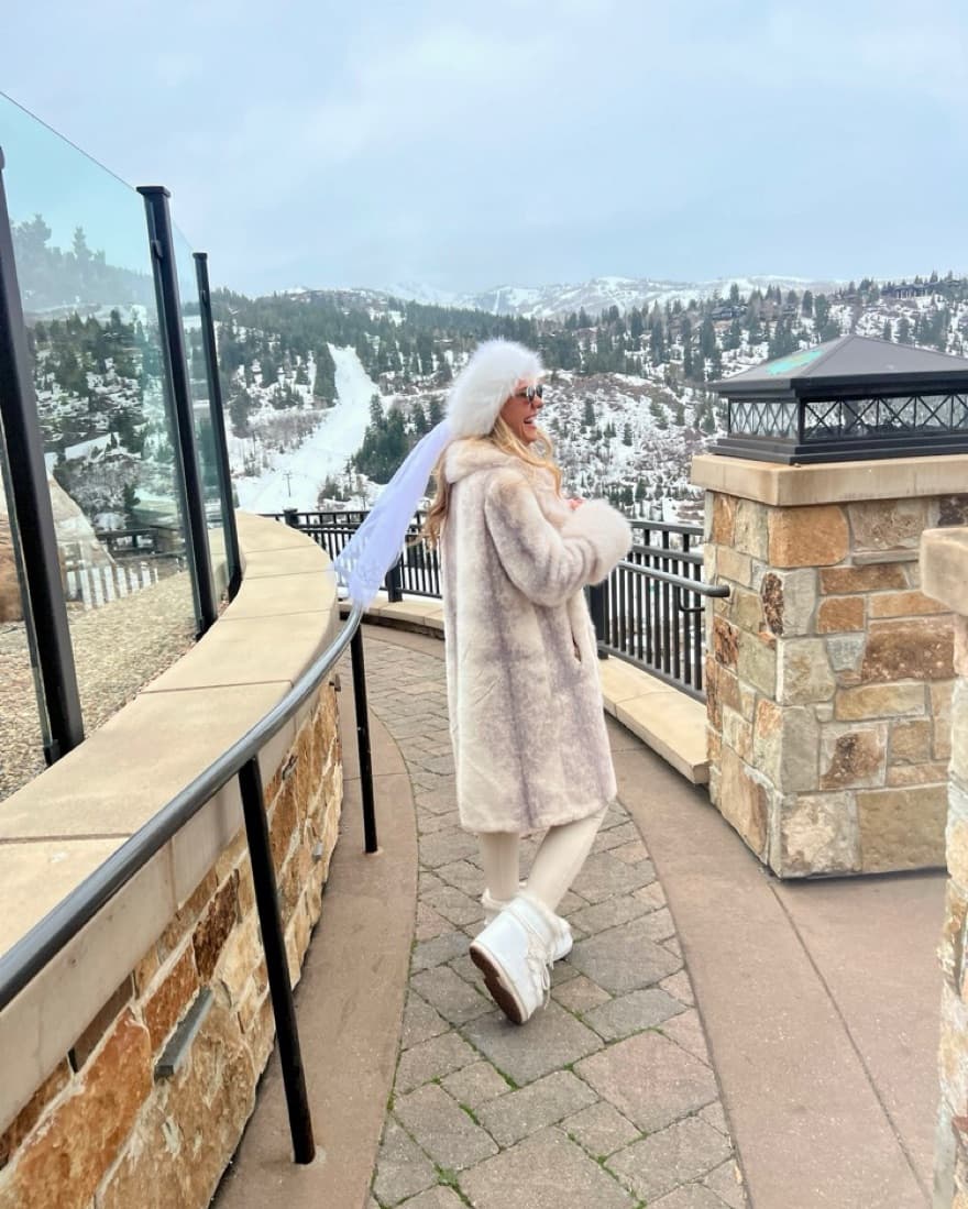Faux Fur Mink Coat - Image 6