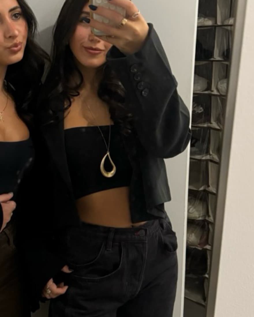 We Wore What Cropped Black Blazer - Image 1