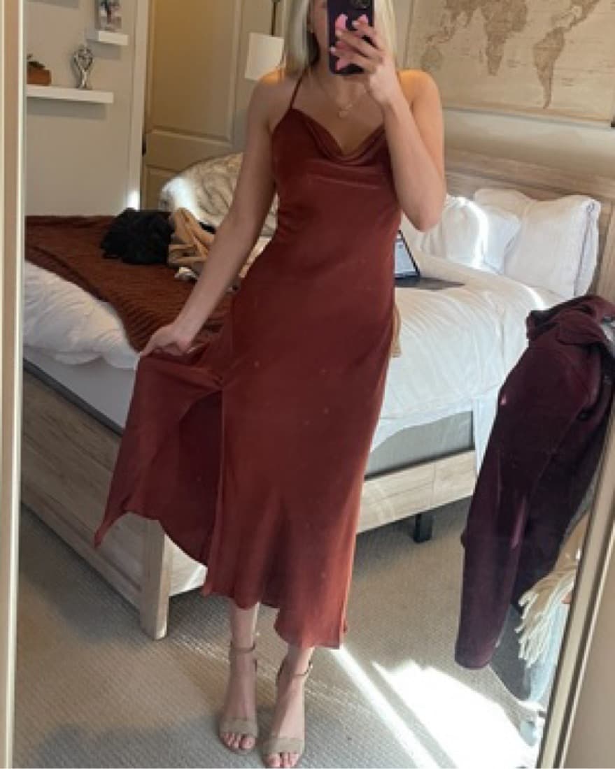 Silk boutique Bought Midi Dress - Image 1