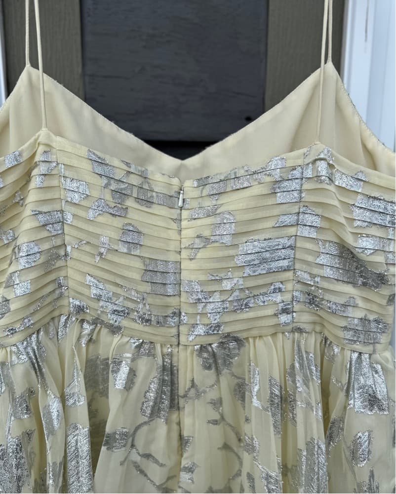 Self Portrait Metallic Midi Dress - Image 6