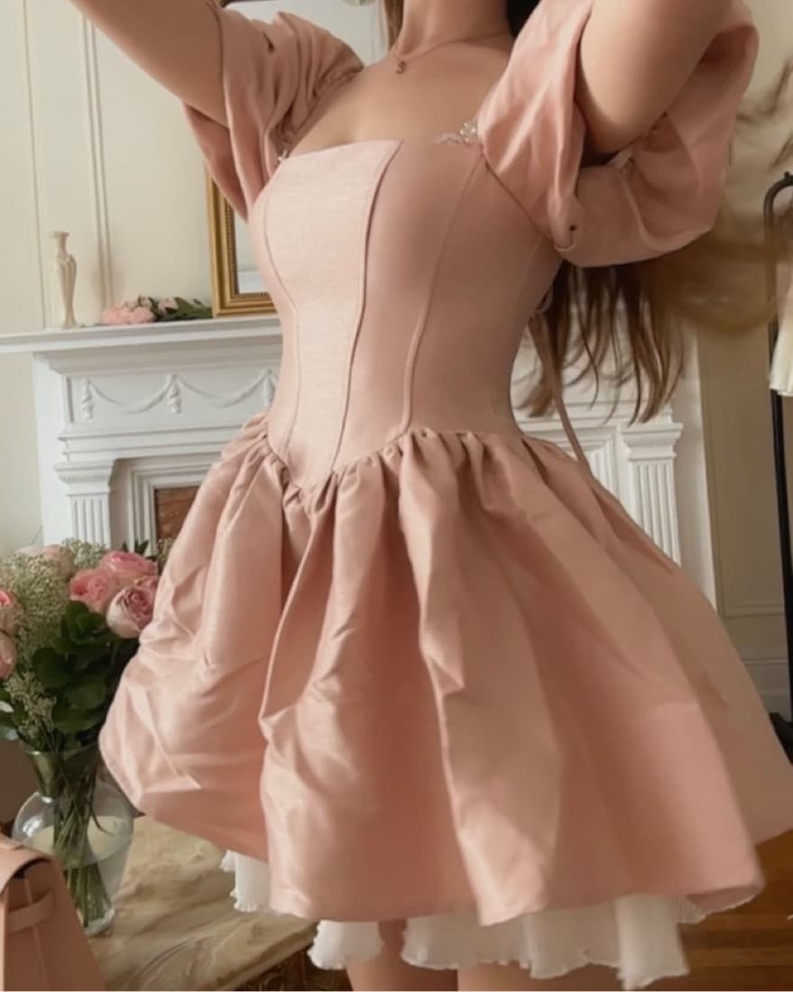 DARLING ISM Sweet Pink Dress - Image 5