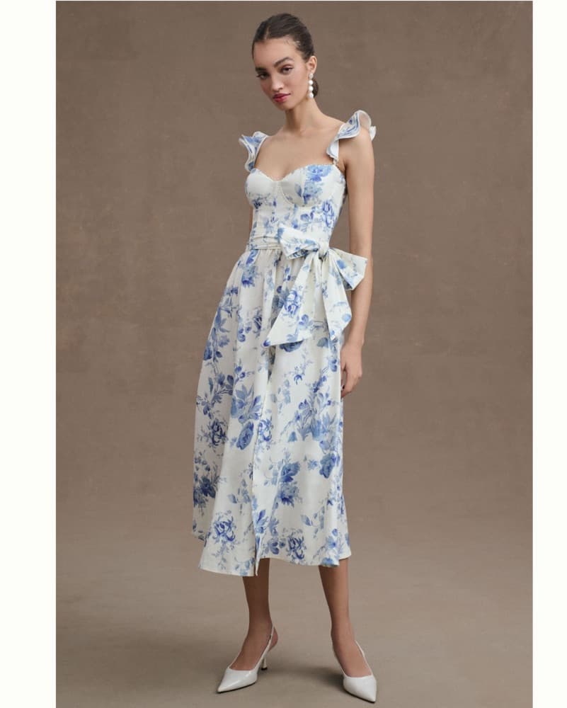 V. Chapman Floral Midi Dress - Image 3