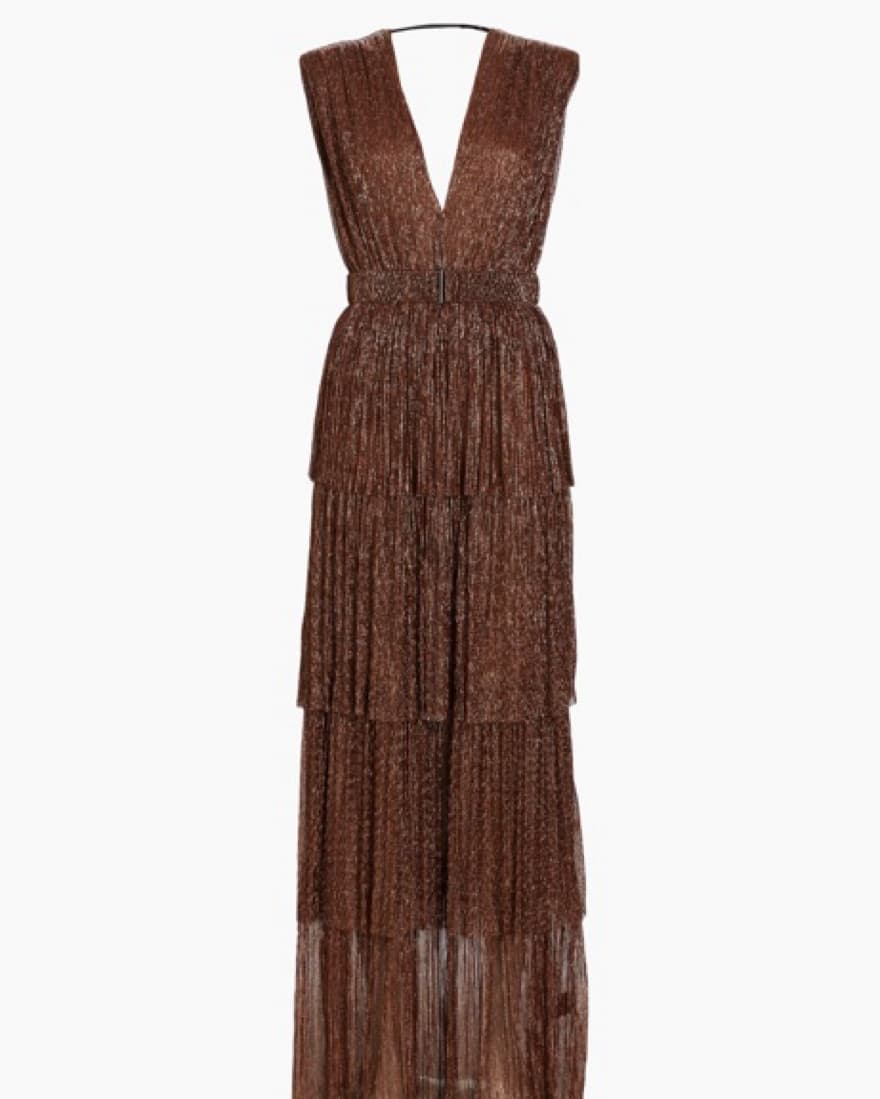 Sabina Musayev Skylar Bronze Gown - Image 3