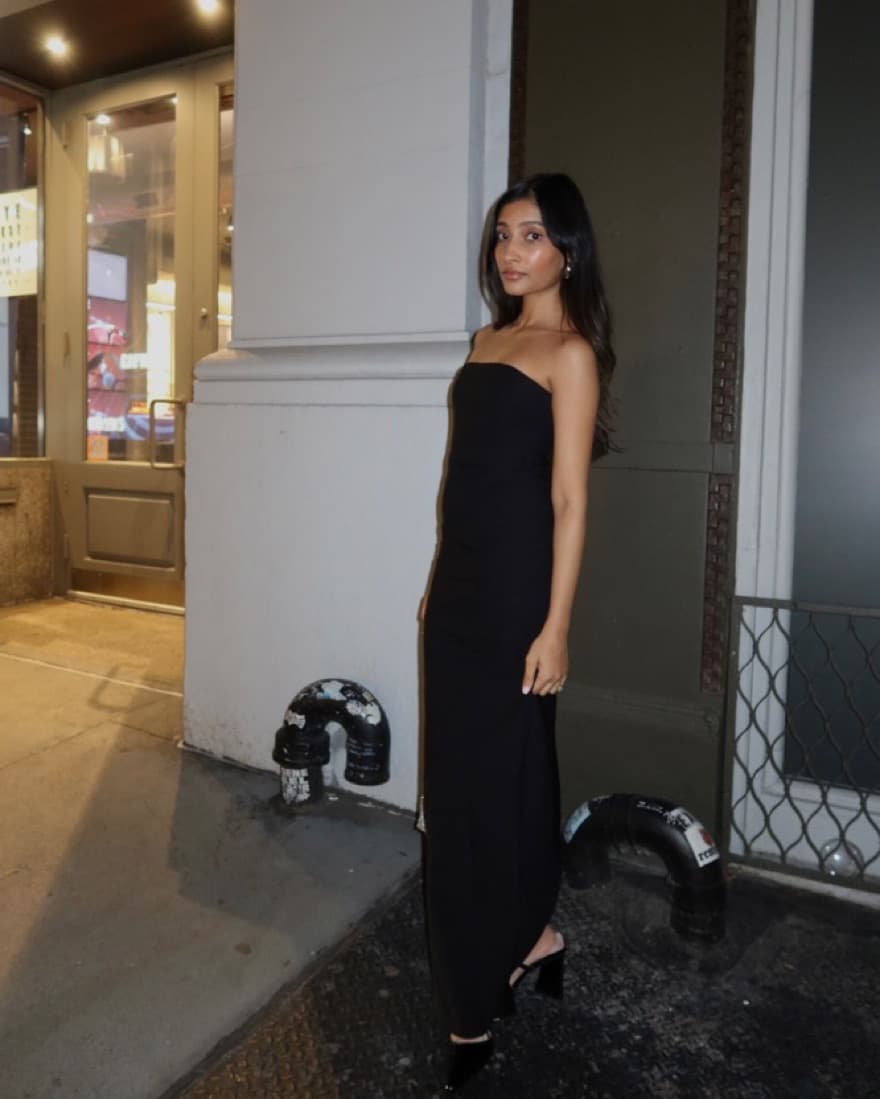 Revolve Strapless Dress - Image 4