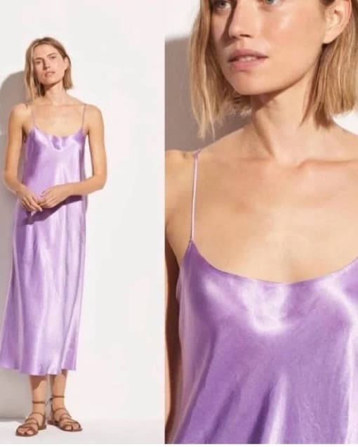 Vince Slip Dress In Lavender - Image 1