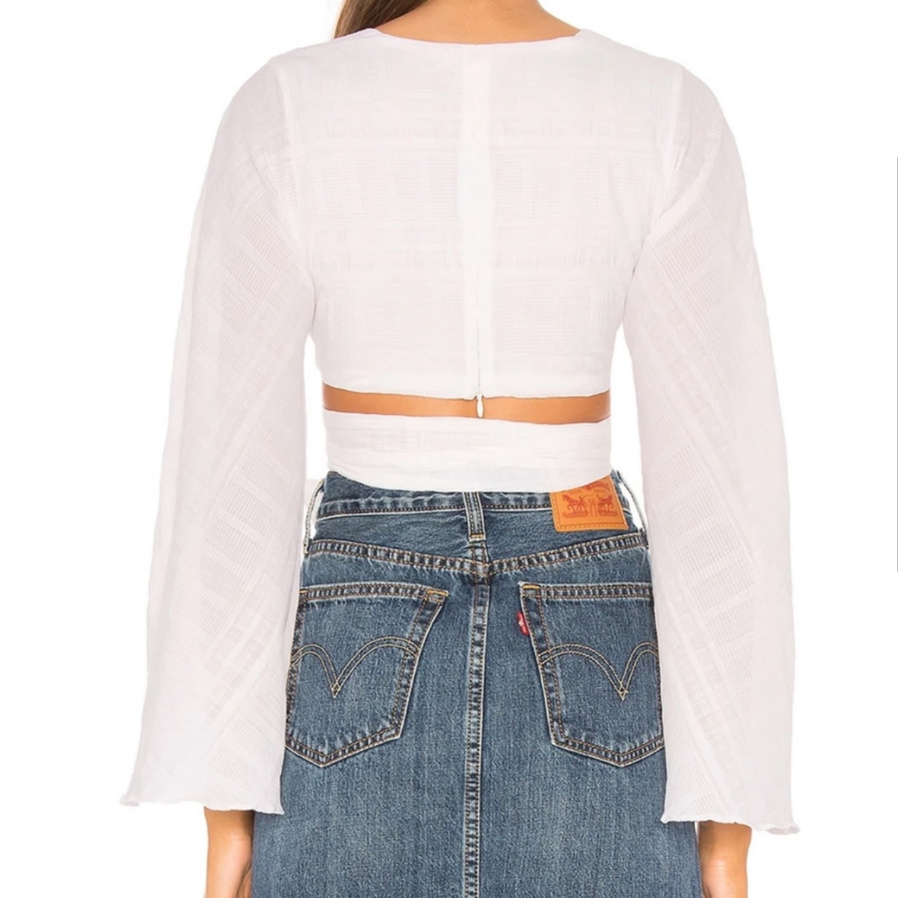 Revolve Tularosa Molly Cutout Linen Top - Image 2