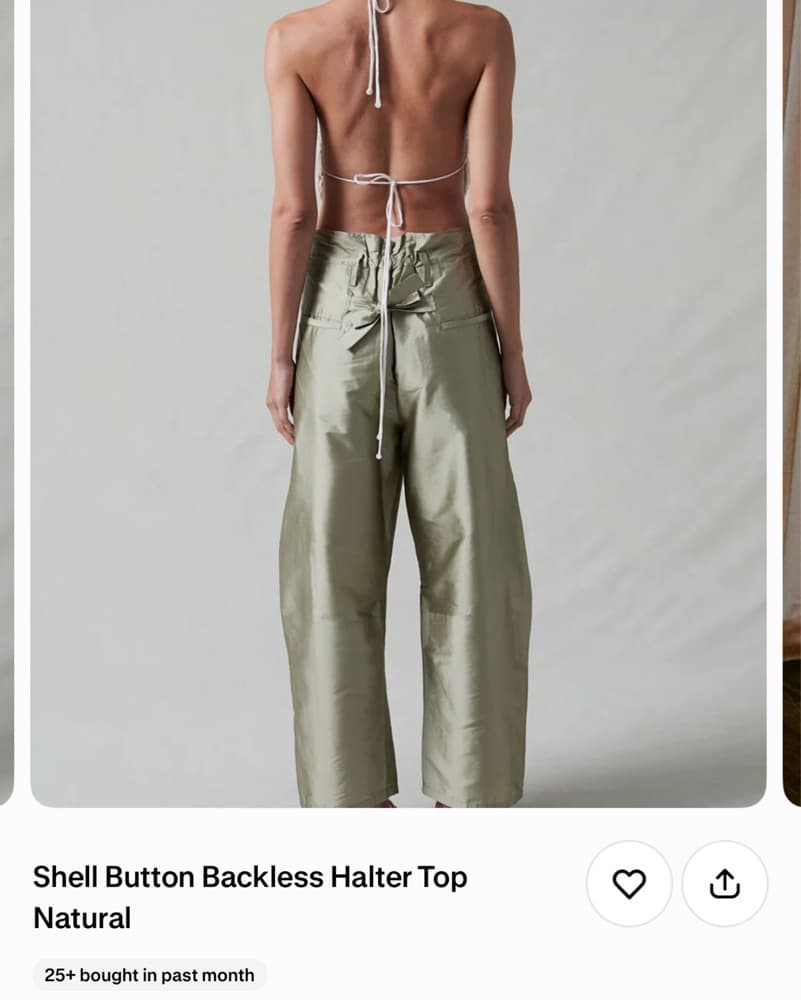 Chan Luu Shimmering Shell Halter Top - Image 3