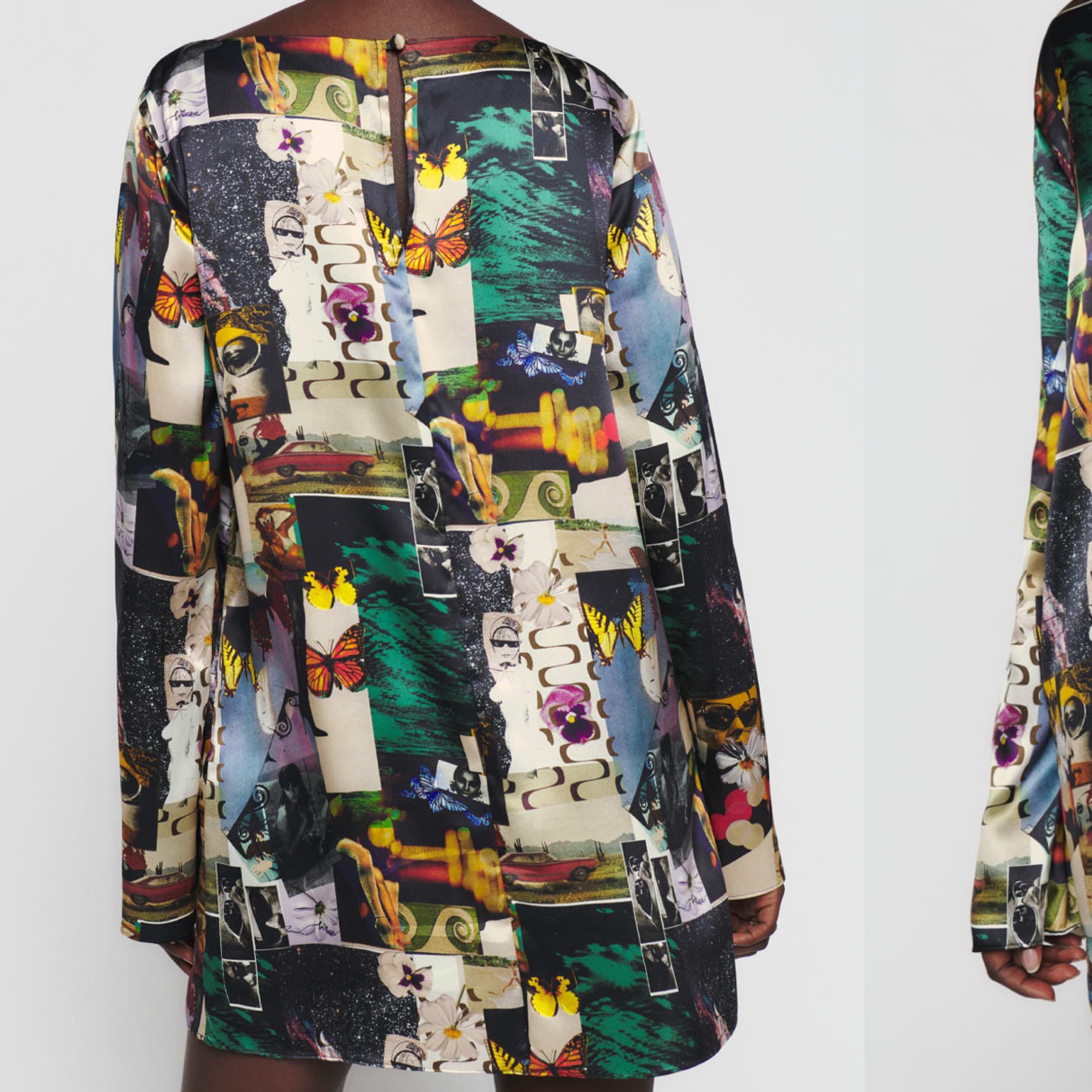 Reformation Ilyse Silk Dress - Image 2