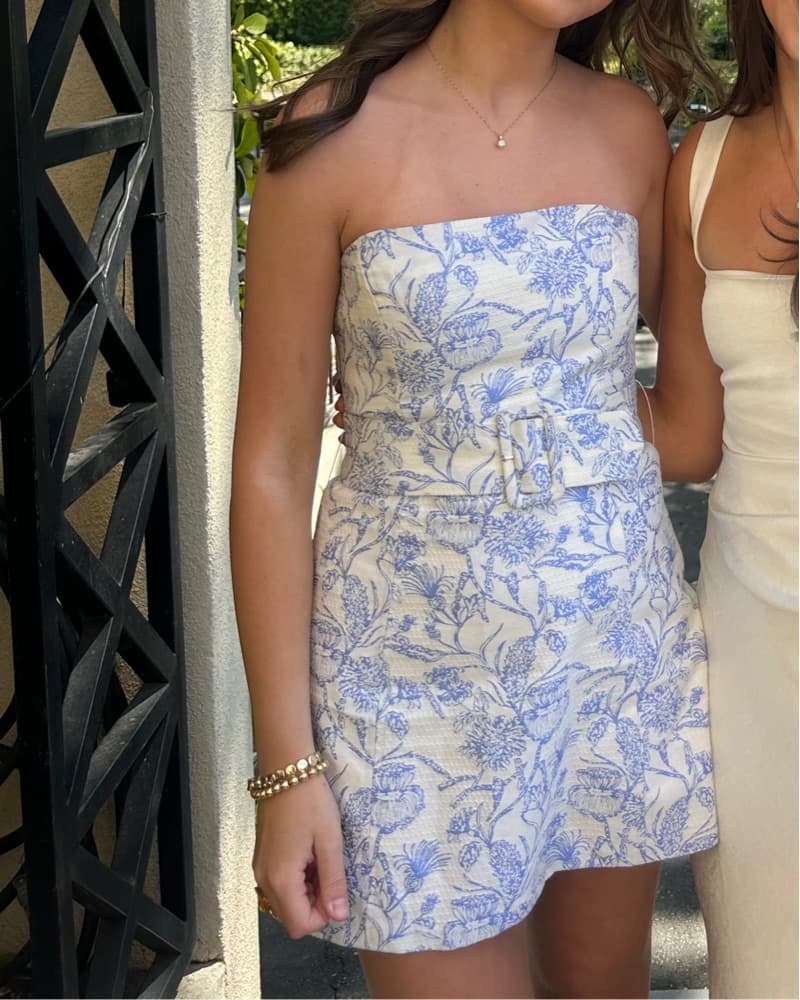 Amanda Uprichard Strapless Mini Dress - Image 4