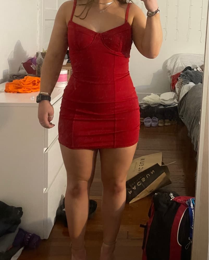 Red Saint Genies Dress - Image 2