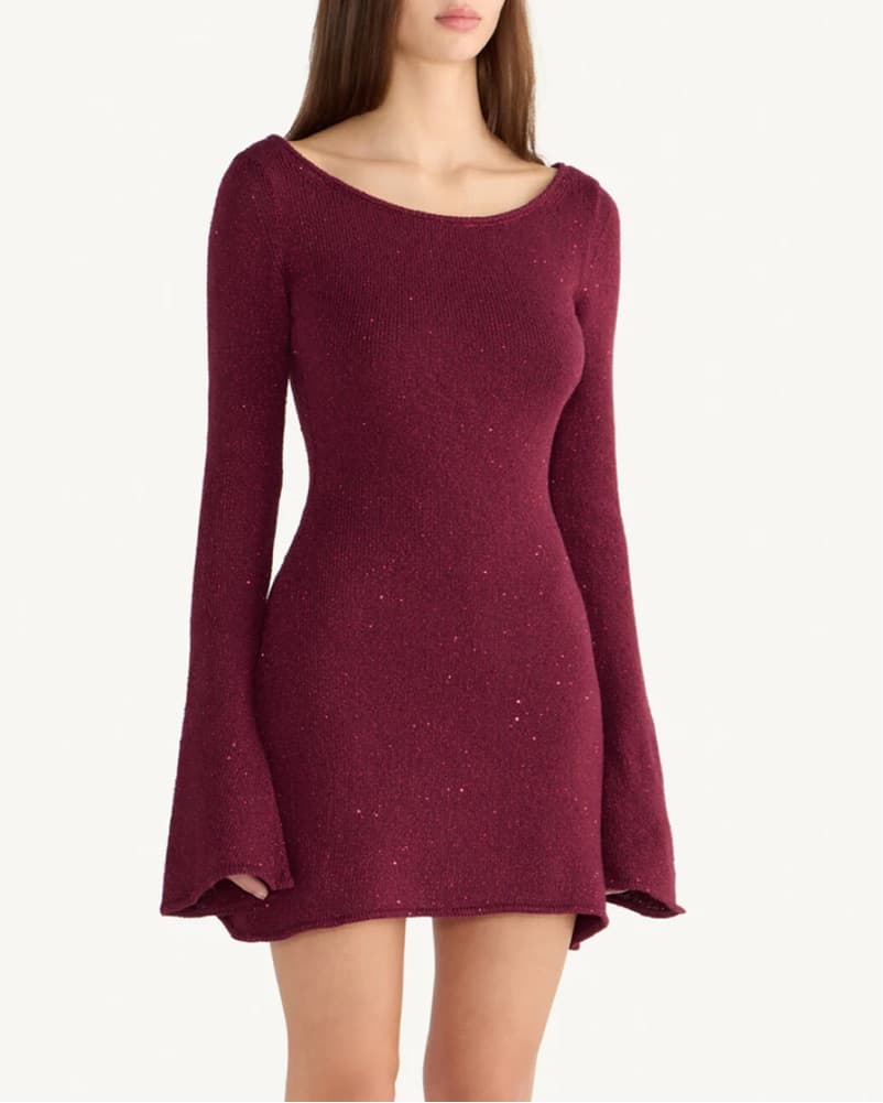 Asta Resort Maya Mini Dress Port Sequin - Image 1