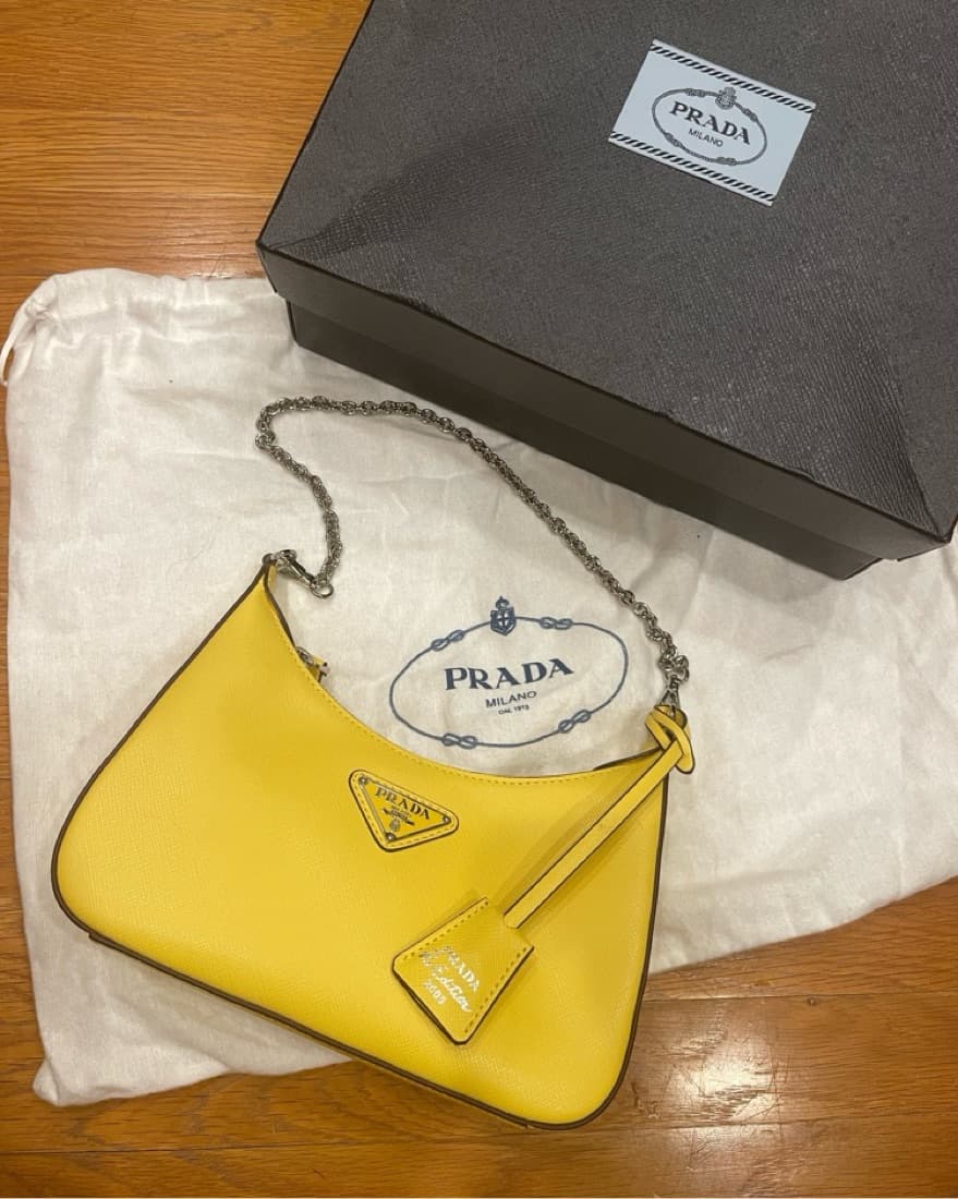 Prada Yellow Purse - Image 3