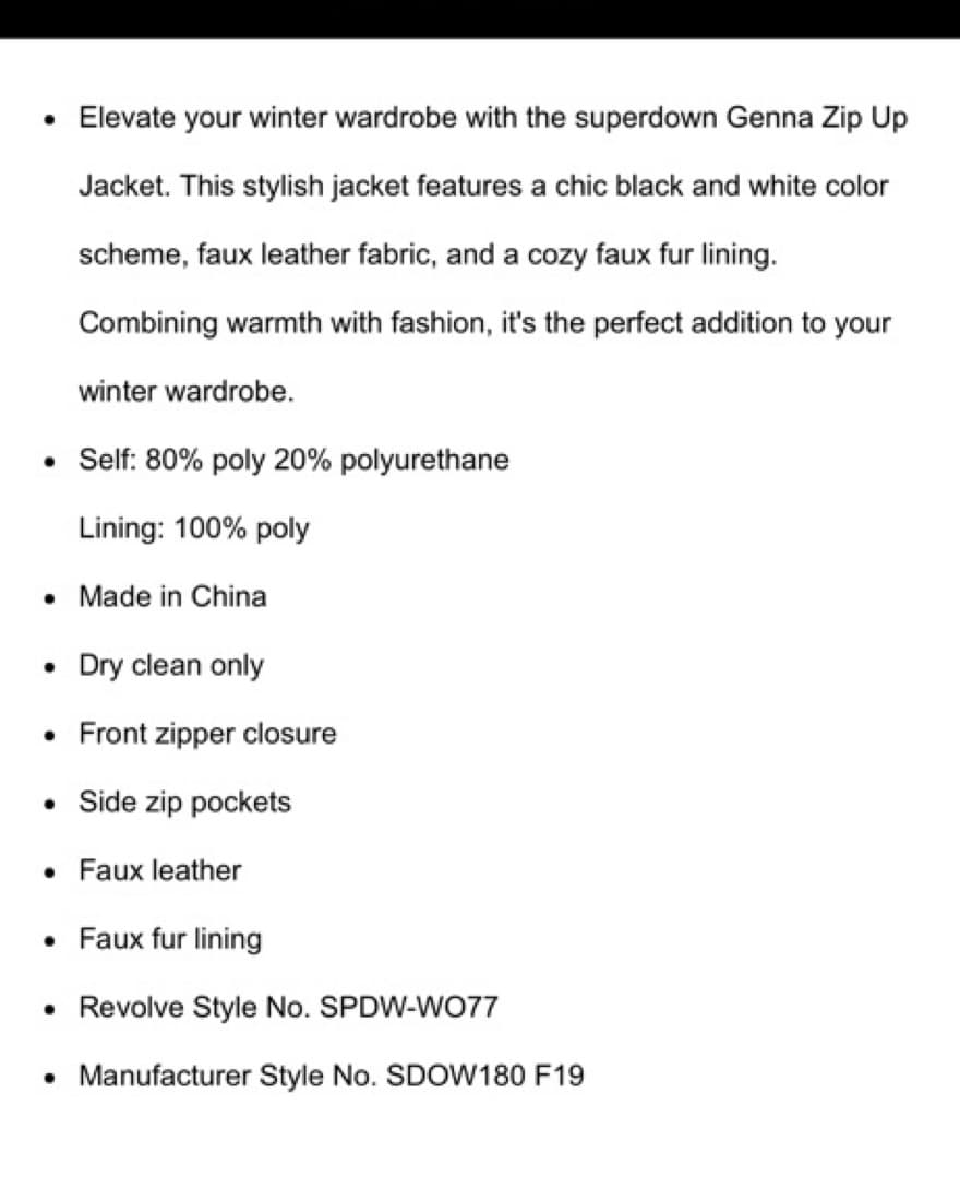 Super Down Genna Jacket Faux  - Image 2