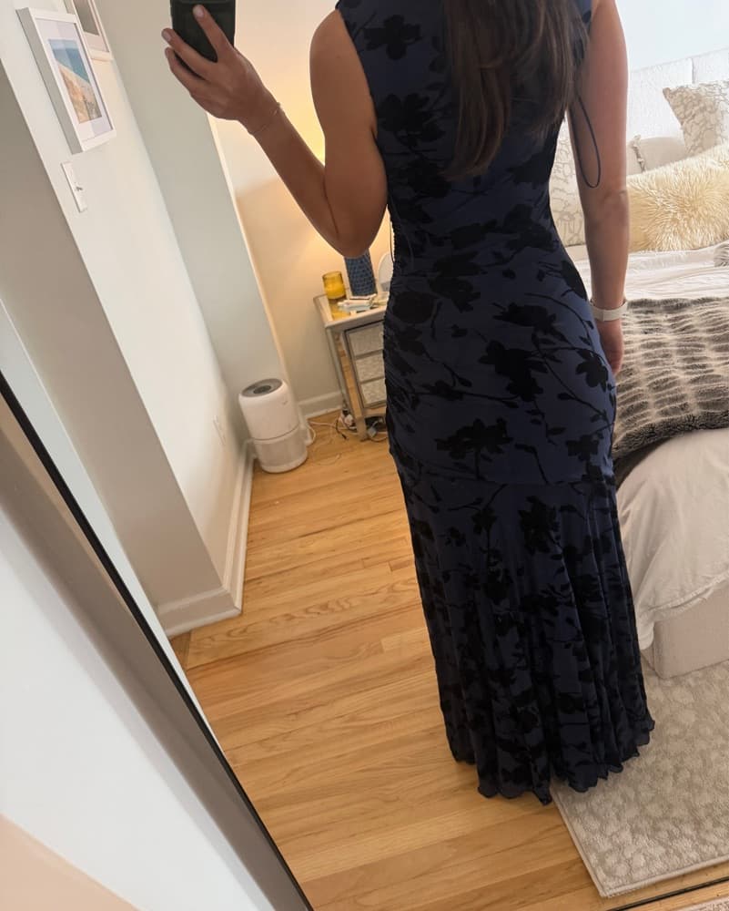 Rails Cosmos Dress Navy Tossed Roses   - Image 5